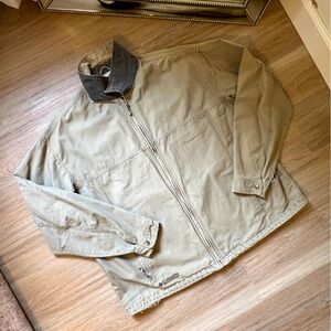Columbia Barn Coat Chore Coat Jacket XXL Tan beige 100% Cotton Vintage oversized